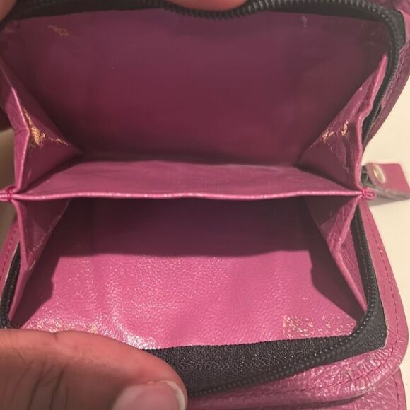 Kenzo Floral Leather Compact Wallet Vintage Flower Print Summer Grannycore - Picture 5 of 10